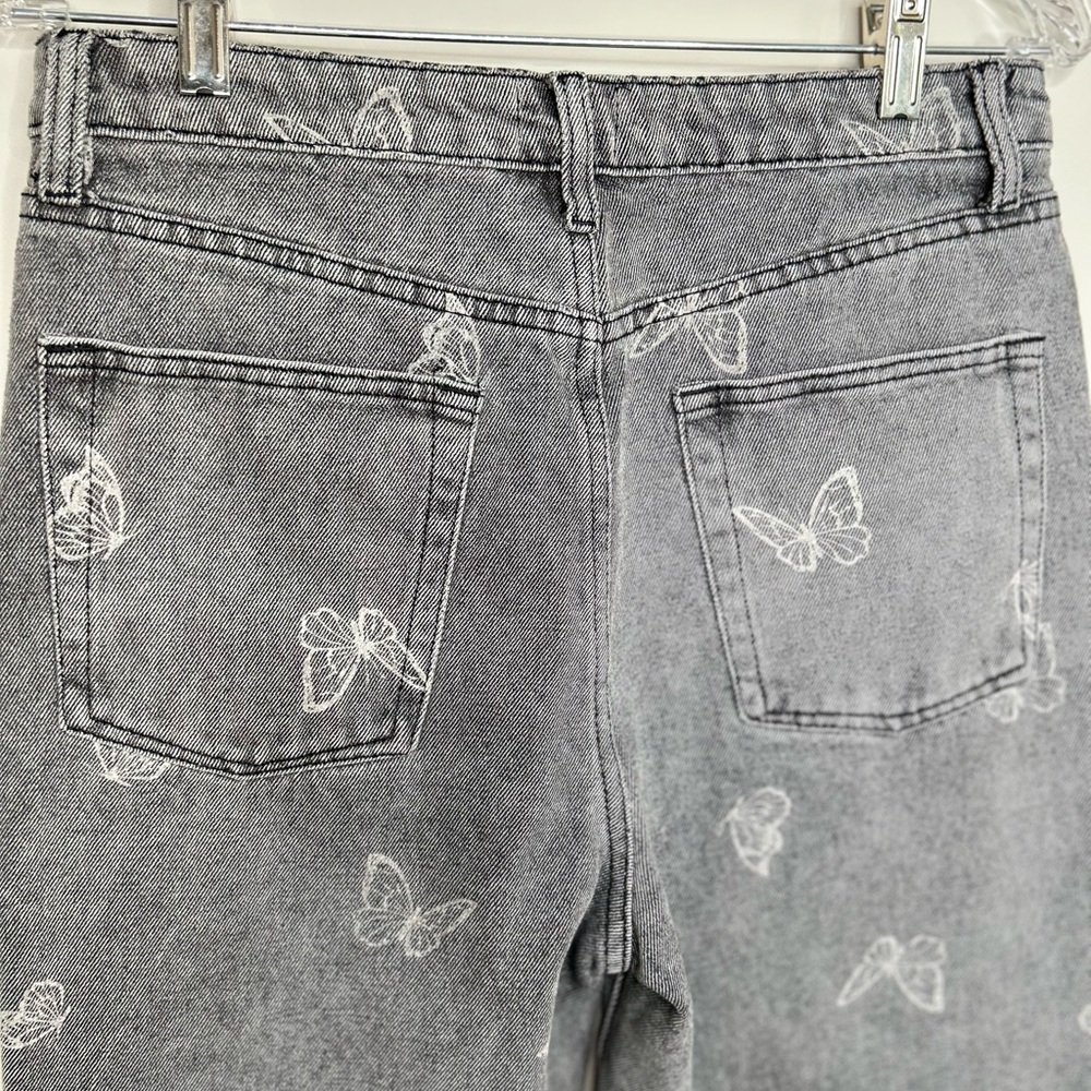 Black and White Butterfly Jeans